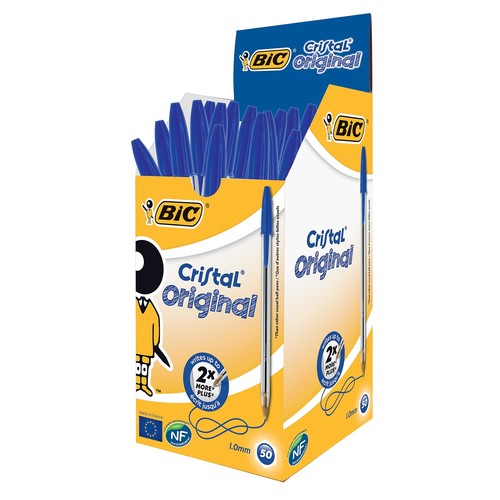 Kugelschreiber Cristal Medium 0,4mm mittel blau Bic 8373609 Produktbild Additional View 2 L