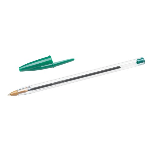 Kugelschreiber Cristal Medium 0,4mm mittel grün Bic 8373629 Produktbild Additional View 1 L
