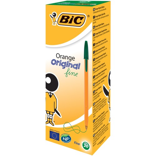 Kugelschreiber Orange 0,35mm fein grün Bic 1199110113 Produktbild Additional View 2 L