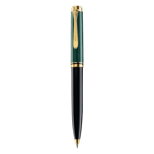 Kugelschreiber Souverän K600 schwarz-grün Pelikan 980086 Produktbild Front View L