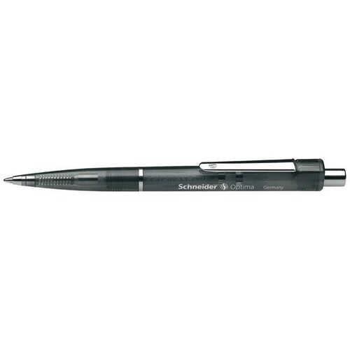Kugelschreiber Optima M 1,0mm mittel schwarz/schwarz Schneider 3401 Produktbild Front View L