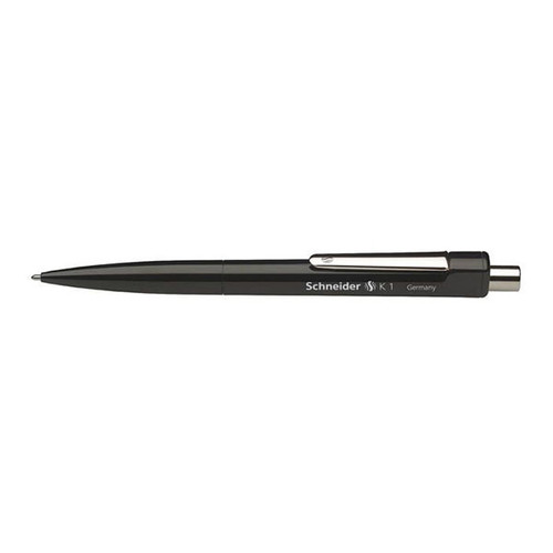 Kugelschreiber K1 M 1,0mm mittel schwarz/schwarz Schneider 3151 Produktbild Front View L