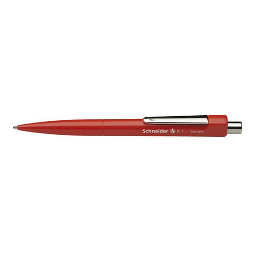 Kugelschreiber K1 M 1,0mm mittel rot/rot Schneider 3152 Produktbild Front View L