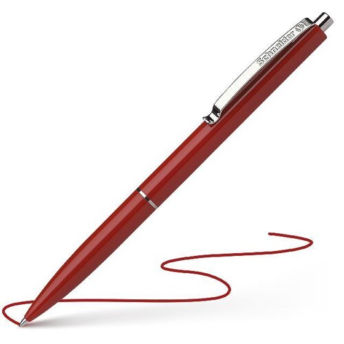 Kugelschreiber K15 M 1,0mm mittel rot/rot Schneider 3082 Produktbild Front View L