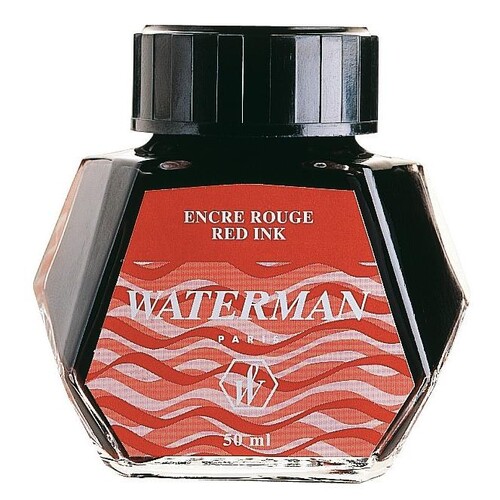 Tinte im Glas Standard 50ml Audacious red Waterman S0110730 Produktbild Front View L