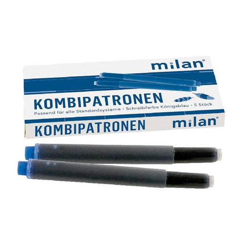 königsblau 50 x Tintenpatronen Milan Füller Patronen für alle Standardsysteme 
