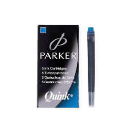 Tintenpatrone QUINK Z44 auswaschbar und löschbar königsblau Parker 1950383 (PACK=5 STÜCK) Produktbild