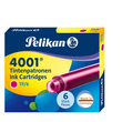 Tintenpatronen kurz für Füllhalter 4001 TP/6 pink Pelikan 321075 (ETUI=6 STÜCK) Produktbild