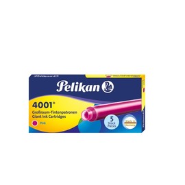 Tintenpatrone lang für Füllhalter 4001 GTP/5 pink Pelikan 300004112 (ETUI=5 STÜCK) Produktbild