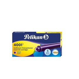 Tintenpatrone lang für Füllhalter 4001 GTP/5 violett Pelikan 300004111 (ETUI=5 STÜCK) Produktbild