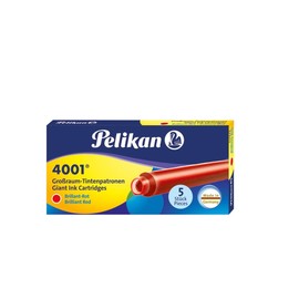 Tintenpatrone lang für Füllhalter 4001 GTP/5 brillant-rot Pelikan 310623 (ETUI=5 STÜCK) Produktbild