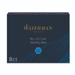 Tintenpatrone Standard für Füllhalter Serenity blue Waterman S0110860 (PACK=8 STÜCK) Produktbild
