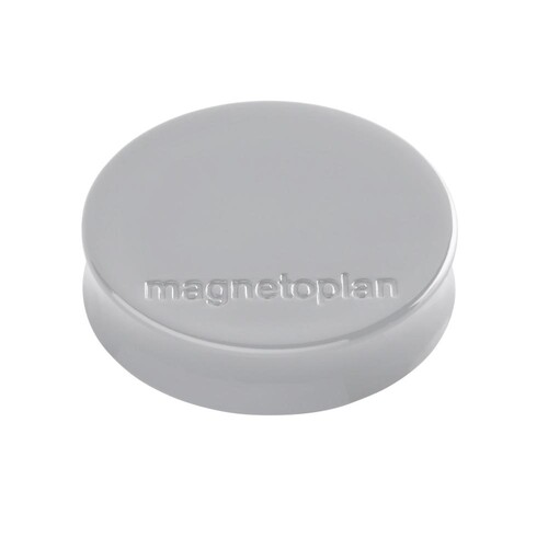 Haftmagnete Ergo ø 30mm 700g Haftkraft grau Magnetoplan 16640 (PACK=10 STÜCK) Produktbild Front View L