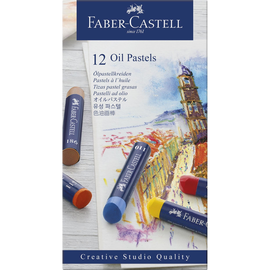 Öl-Pastellkreiden GOLDFABER STUDIO Kartonetui farbig sortiert Faber Castell 127012 (ETUI=12 STÜCK) Produktbild