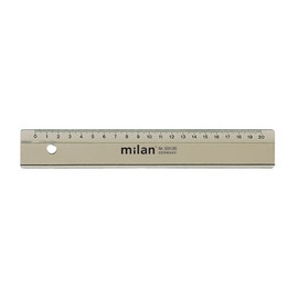 Lineal 20cm transparent Kunststoff Milan 531-20 Produktbild