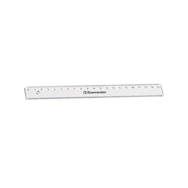 Lineal 20cm transparent Kunststoff BestStandard 1820 Produktbild