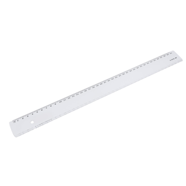 Lineal 40cm transparent Kunststoff BestStandard 1822 Produktbild