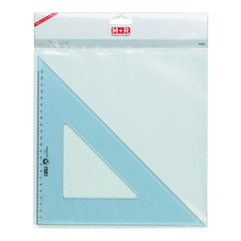 Zeichendreieck 20cm 45° transparent M+R 747200020 Produktbild