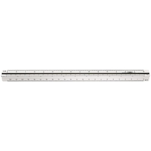Reduktionsmaßstab Berufsschule 30cm 1:20/25/33,33/50/75/100 M+R 16350010 Produktbild
