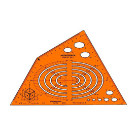 Axonograph-Schablone Isometric für 0,5mm Stifte Standardgraph 1158 Produktbild