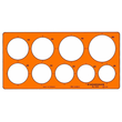 Kreis-Schablone 9 Kreise ø 38-60mm für 0,5mm Stifte Standardgraph 1325 Produktbild