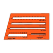 Beschriftungslineal normo-type für 0,25/0,35/0,5/0,7/1,0mm Stifte Standardgraph 4260 Produktbild