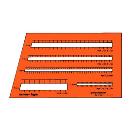 Beschriftungslineal normo-type für 0,25/0,35/0,5/0,7/1,0mm Stifte Standardgraph 4260 Produktbild