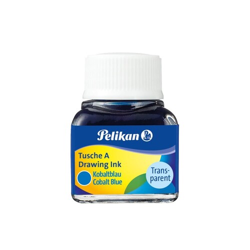 Zeichen-Tusche Glas mit Pose 10ml kobaltblau 8 Pelikan 400142512 (GL=10 MILLILITER) Produktbild Additional View 1 L