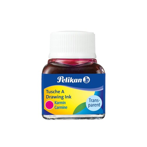 Zeichen-Tusche Glas mit Pose 10ml karmin 2 Pelikan 100436069 (GL=10 MILLILITER) Produktbild Additional View 1 L