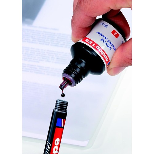 Permanentmarker-Nachfülltusche T25 30ml blau Edding 4-T25003 (ST=30 MILLILITER) Produktbild Additional View 3 L