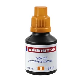 Permanentmarker-Nachfülltusche T25 30ml orange Edding 4-T25006 (ST=30 MILLILITER) Produktbild