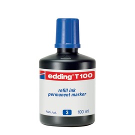 Permanentmarker-Nachfülltusche T100 100ml blau Edding 4-T100003 Produktbild