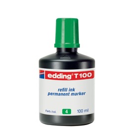 Permanentmarker-Nachfülltusche T100 100ml grün Edding 4-T100004 Produktbild