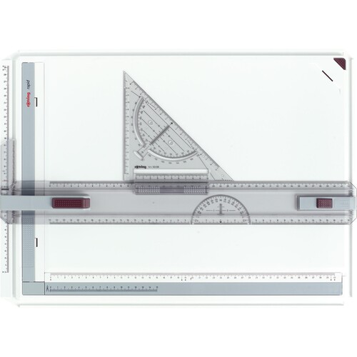 Zeichenplatte Rapid A3 weiß/rot Rotring S0213910 Produktbild Front View L