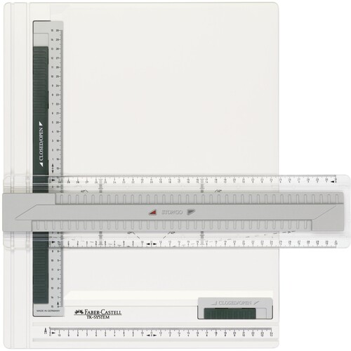 Zeichenplatte TK-SYSTEM A4 weiß/grün Faber Castell 171274 Produktbild Front View L