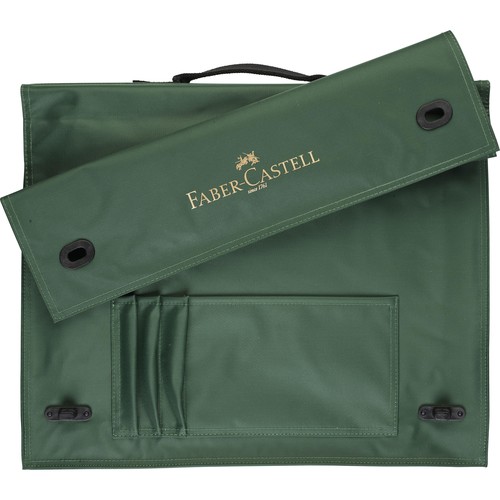 Zeichenplatten-Tasche mit Griff A3 grün Nylon Faber Castell 175703 Produktbild Front View L
