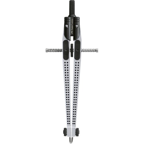 Schnellverstell-Zirkel GRIP 2001 silber Faber Castell 174472 Produktbild Front View L