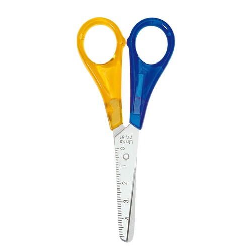 Bastelschere rund für Linkshänder 13cm Wedo 7751 Produktbild Front View L
