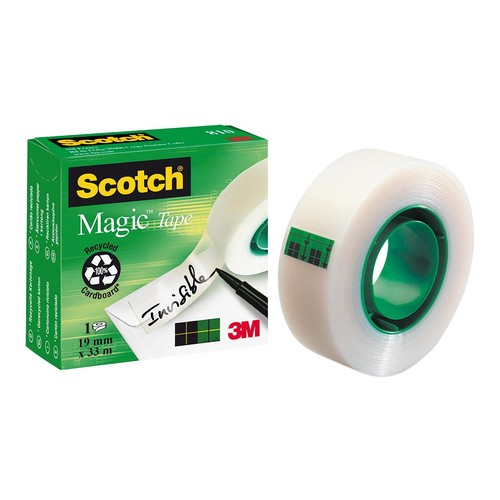 Klebeband Scotch Magic 810 19mm x 33m matt unsichtbar 3M M8101933 (RLL=33 METER) Produktbild