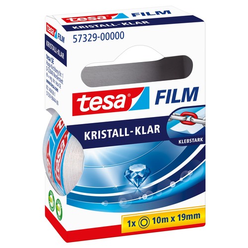 Klebefilm Kristall-klar 19mm x 10m transparent klar Tesa 57329-00000-2 (RLL=10 METER) Produktbild Additional View 2 L