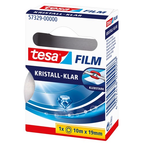 Klebefilm Kristall-klar 19mm x 10m transparent klar Tesa 57329-00000-2 (RLL=10 METER) Produktbild Additional View 3 L