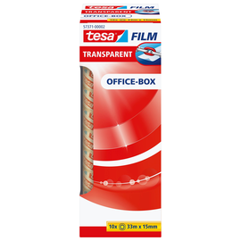 Klebefilm Transparent 15mm x 33m transparent Tesa 57371-00002-00 (PACK=10 ROLLEN) Produktbild