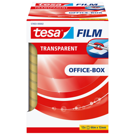 Klebefilm Transparent 12mm x 66m transparent Tesa 57403-00002-00 (PACK=12 ROLLEN) Produktbild