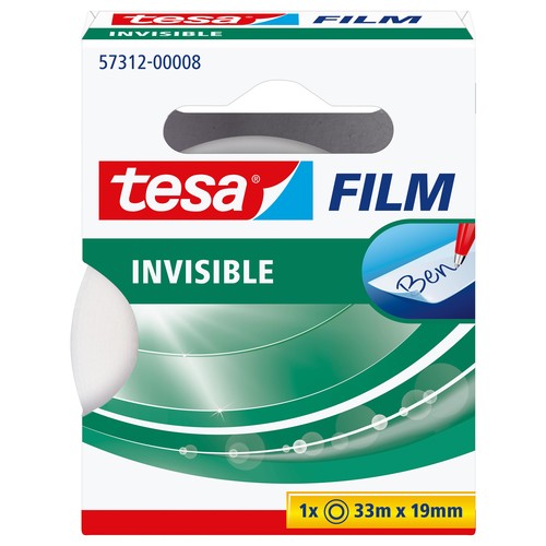 Klebefilm Invisible 19mm x 33m matt unsichtbar Tesa 57312-00008-01 (RLL=33 METER) Produktbild Additional View 1 L