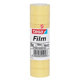 Klebefilm Standard 19mm x 10m transparent Tesa 57206-00001-00 (PACK=8 ROLLEN) Produktbild