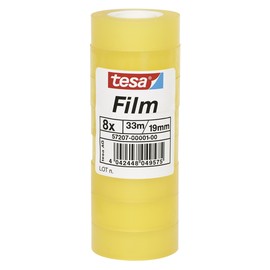 Klebefilm Standard 19mm x 33m transparent Tesa 57207-00001-00 (PACK=8 ROLLEN) Produktbild