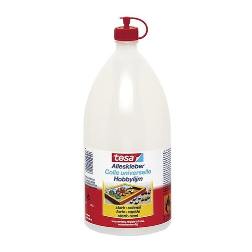 Klebstoff Alleskleber 1750g Flasche flüssig Tesa 57007-0003-01 (FL=1750 GRAMM) Produktbild Front View L