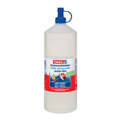 Klebstoff Vielzweckkleber 1000g Flasche flüssig Tesa 57022-00003-02 (FL=1000 GRAMM) Produktbild Front View L