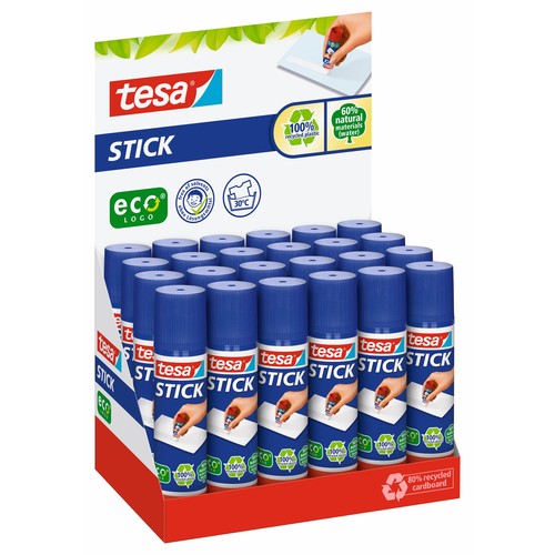 Klebestift Stick ecoLogo 10g Stift Lösungsmittelfrei Tesa 57024-00200-02 (ST=10 GRAMM) Produktbild Additional View 1 L