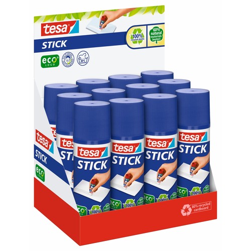 Klebestift Stick ecoLogo 40g Stift Lösungsmittelfrei Tesa 57028-00200-02 (ST=40 GRAMM) Produktbild Additional View 1 L